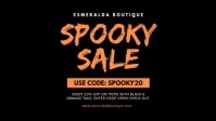 Halloween Spooky Sale Facebook Cover Video template