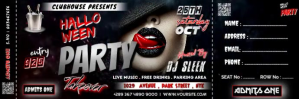 HALLOWEEN TAKEOVER PARTY POSTER Intestazione di Twitter template