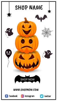 Halloween Template Affichage numérique (9:16)