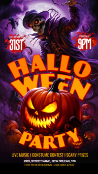 Halloween Template Flyer Instagram Story