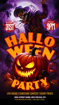 Halloween Template Flyer Instagram Story
