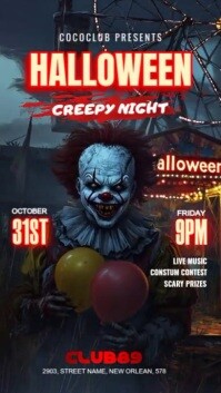 Halloween templaye flyer Instagram 快拍 template