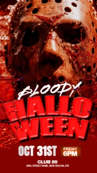 Halloween templaye flyer Instagram Story template