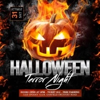 Halloween terror night Square (1:1) template