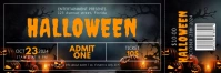 Halloween Theatre Ticket template Banner 2' × 6'