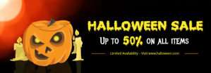Sort Halloween Sale แบนเนอร์ Tumblr Template