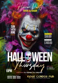 Halloween Thursday Poster A4 template