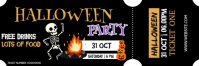 HALLOWEEN TICKET TEMPLATE Nagłówek wiadomości e-mail