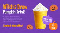 Purple Halloween Menu Digital na Display Template - Page 2