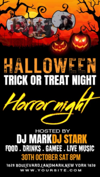 halloween trick or treat Instagram Reel template