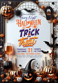 Wit Halloween Party A5 Template