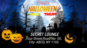 Halloween Trick or Treat  Template Post di Twitter