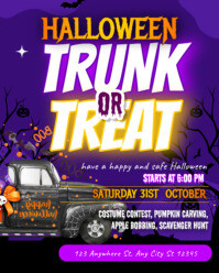 Halloween Trunk or treat post Instagram Portrait template