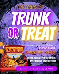 Halloween Trunk or Treat Event Instagram Portrait Template