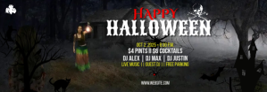 Nero Halloween Party Banner di Tumblr Template