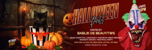 สีแดง Halloween Party Intestazione di Twitter Template