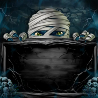 Halloween video background Wpis na Instagrama template