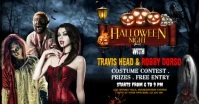 Halloween Video Banner Ads Facebook Shared Image template