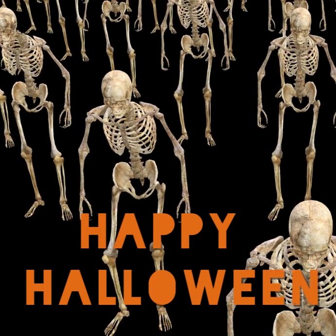 Halloween video Kwadrat (1:1) template