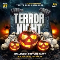 halloween video Instagram Post template