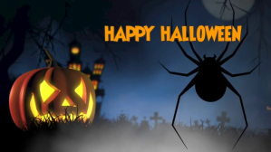 Halloween video graphics template