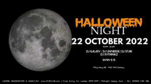 黑色 Halloween Night Party Film w tle na Facebooka Template