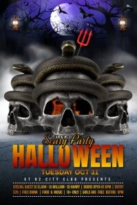 Halloween video template Affiche