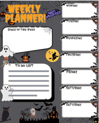 Белый Weekly Planner Instagram Portrait Template