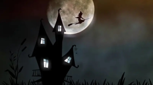 halloween zoom background design template Præsentation (16:9)