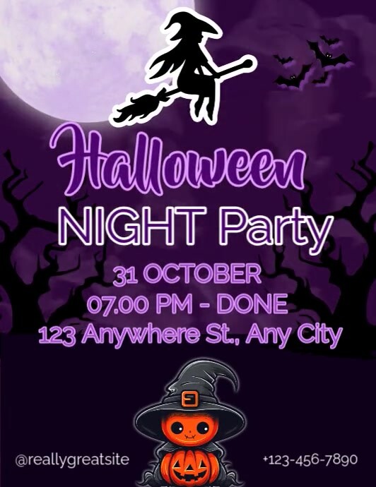 hallowen day Flyer (US Letter) template
