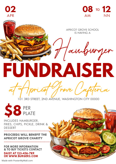 Hamburger A4 template