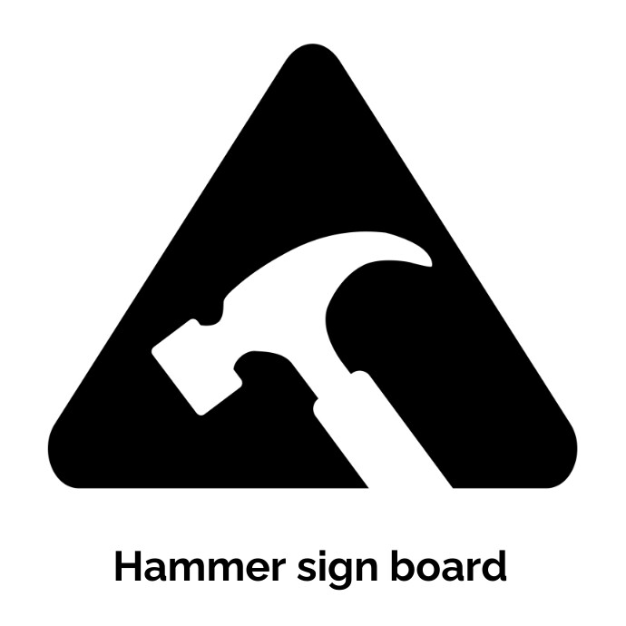 hammer sign board Template | PosterMyWall