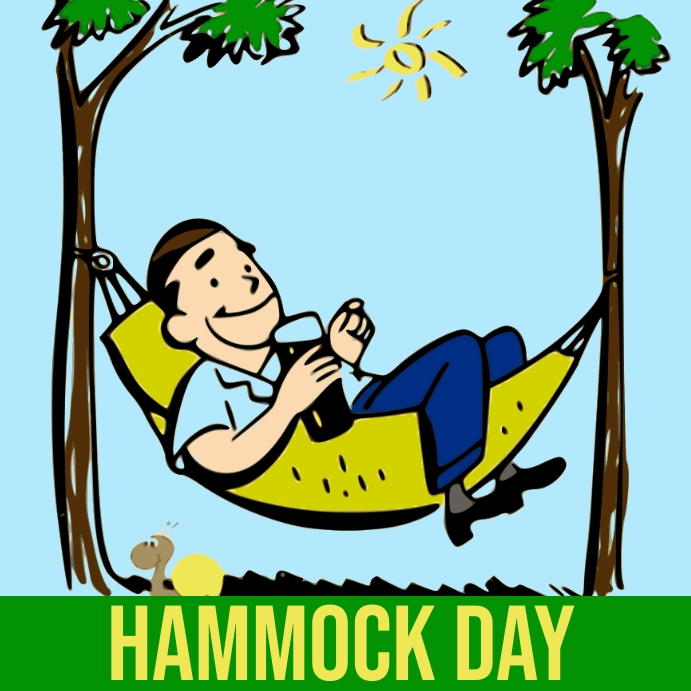 Hammock Day, Summer Wpis na Instagrama template
