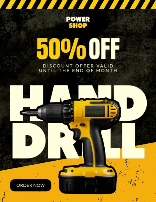 Copy of Hand Drill Discount | PosterMyWall