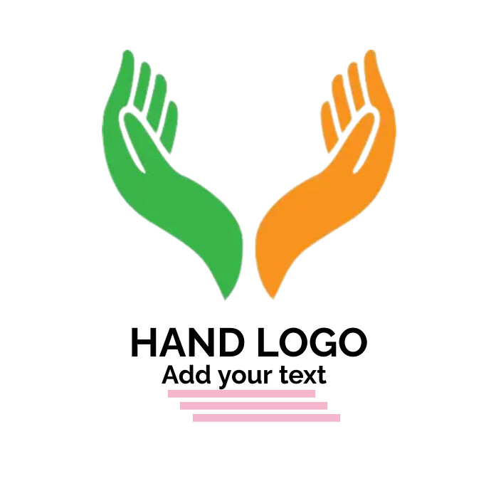 Full Hand Logo Design hand logo Template | PosterMyWall