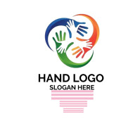 Paper Hand Logo HAND LOGO Template | PosterMyWall