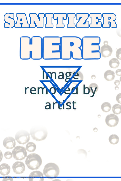 Copy of Hand Sanitizer Here Poster | PosterMyWall