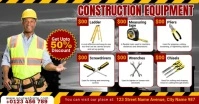Hand Tools Construction Equipment Facebook Event Cover template