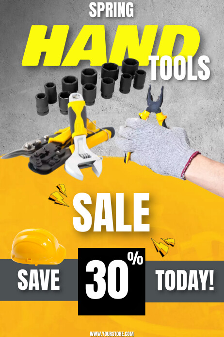 HAND TOOLS SALE POSTER Template | PosterMyWall