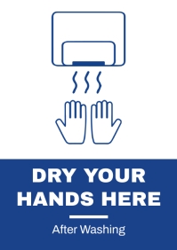 Hand wash drier template A4