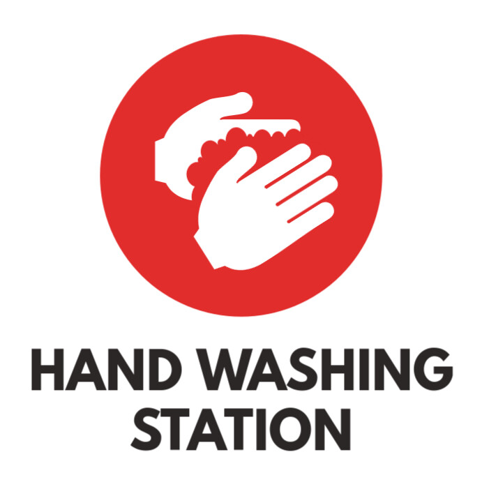 Hand washing station sign Template | PosterMyWall