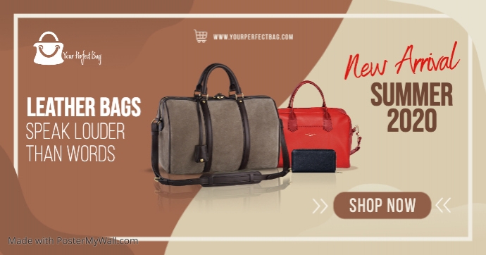 Handbag Retail Store Facebook Shop Cover Template | PosterMyWall