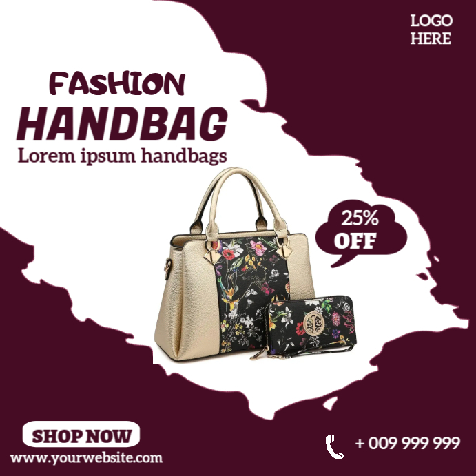 Handbags Post Instagram template