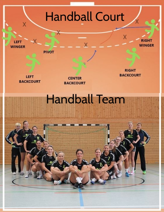 HANDBALL FLYER DESIGN Løbeseddel (US Letter) template