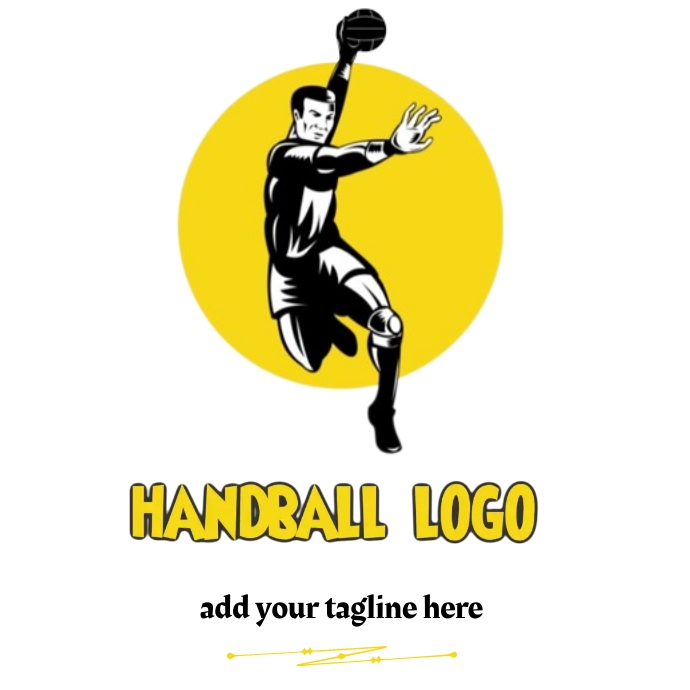 Handball Logo Template PosterMyWall handball-logo-template-postermywall