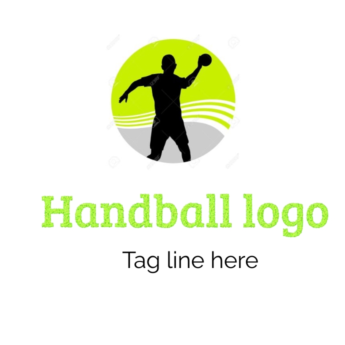 Handball logo design template. | PosterMyWall