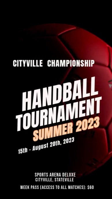Plantilla de HANDBALL MODERN DESIGN | PosterMyWall