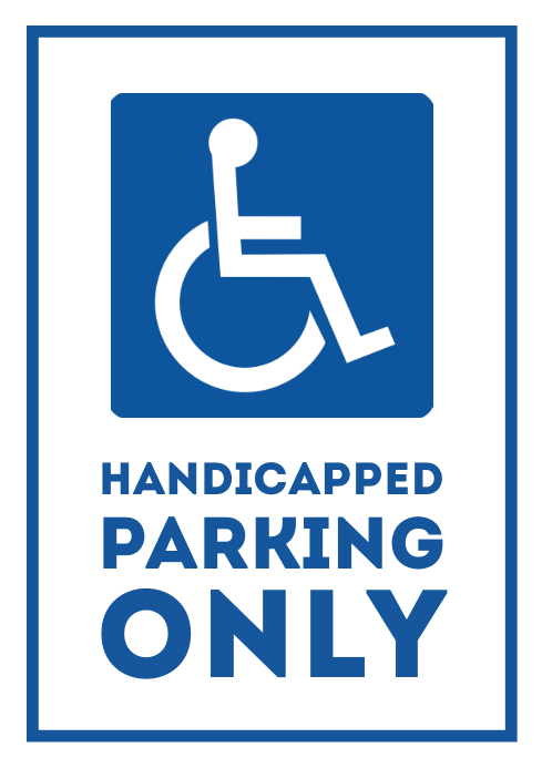 Handicapped parking only street sign 2 Template PosterMyWall Handicapped parking only street sign 2 Template PosterMyWall