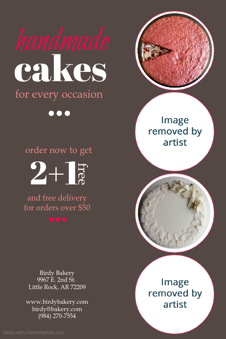 Candied fruit loaf cake handmade cakes Template | PosterMyWall