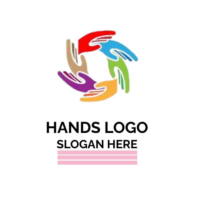HANDS LOGO template